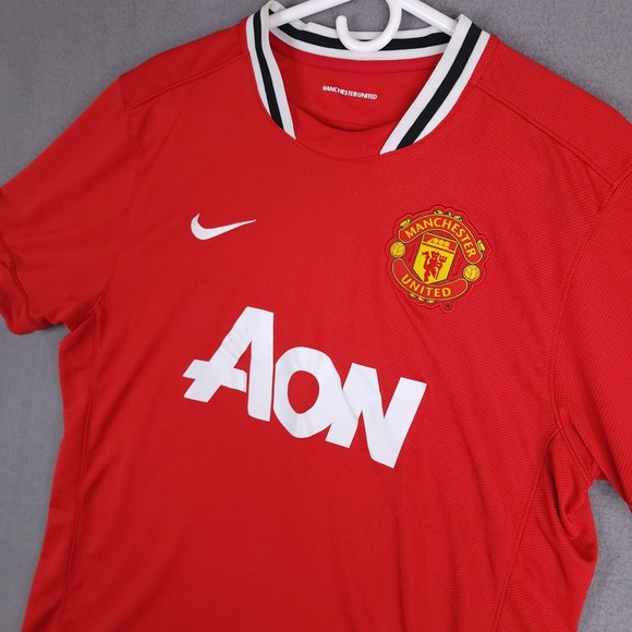 Nike Other - Nike‎ Manchester United Jersey Aon Sponsor Polyester Red Men Large L